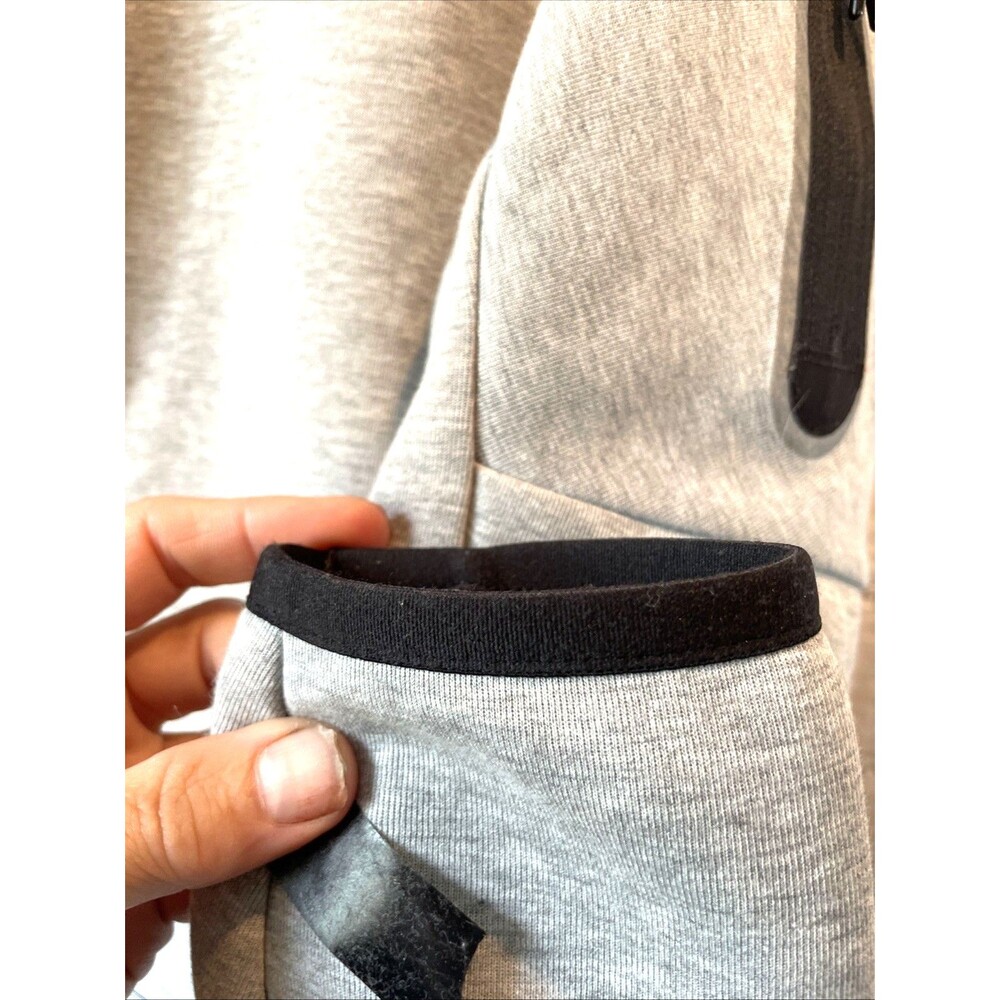 Nike Jacket Mens Small Gray Hooded Full Zip Arm Sleeve Pocket Comfortable - Picture 5 of 10